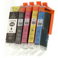 Alternativní inkousty Canon CLI551XL CMYK + PGI550XL BK 5 ks