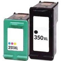 Alternativní inkousty HP CB336EE Black HP350XL a HP CB338EE Color HP351XL